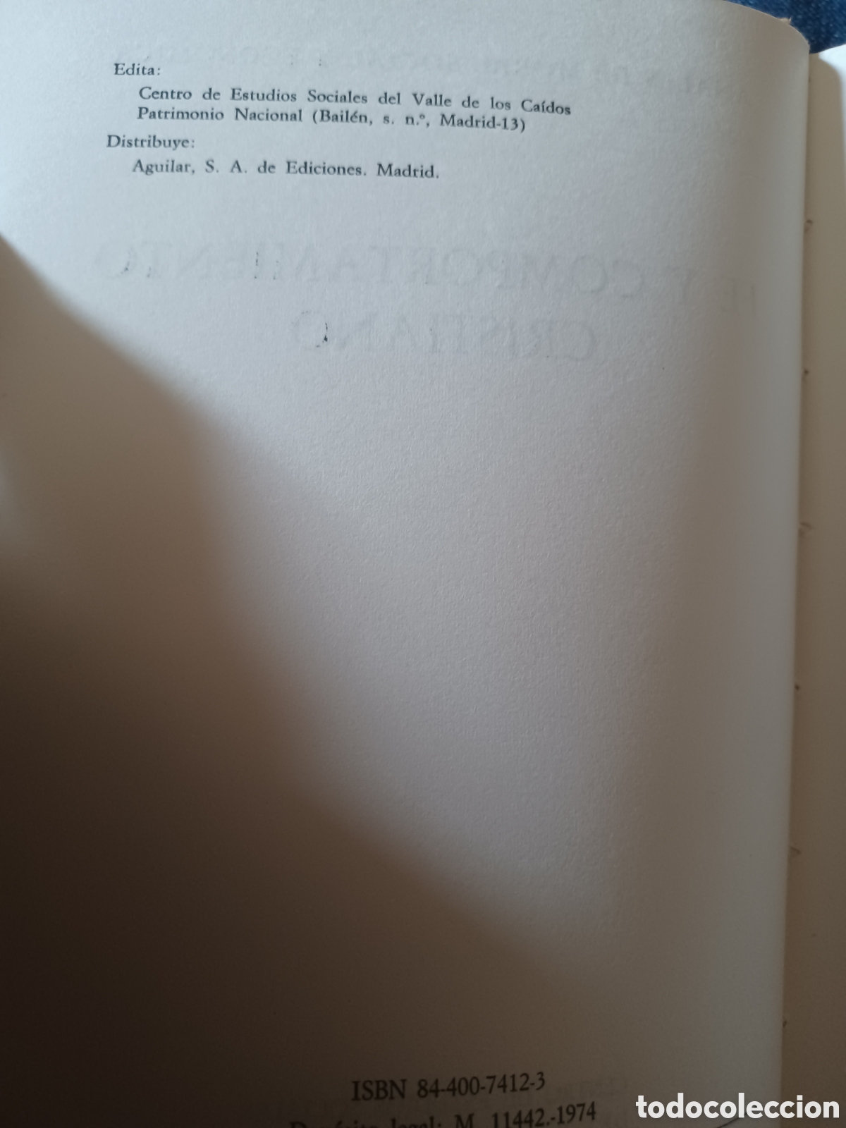 Libros: Barybook 310. . F&eacute; y comportamiento cristiano Valle de los Ca&iacute;dos - Foto 5