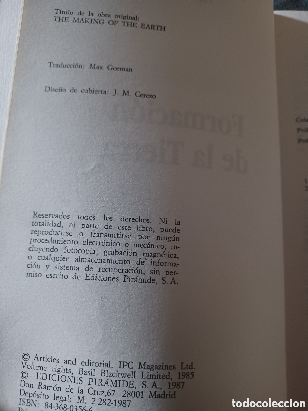 Libros: Barybook 355. Formaci&oacute;n de la Tierra Richard fifield pir&aacute;mide - Foto 4