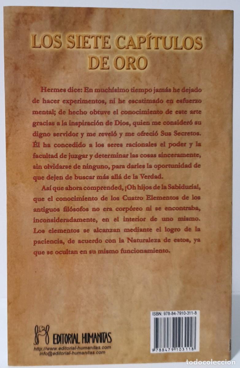 Libros: LOS SIETE CAP&Iacute;TULOS DE ORO - Hermes Trismegisto - Foto 3