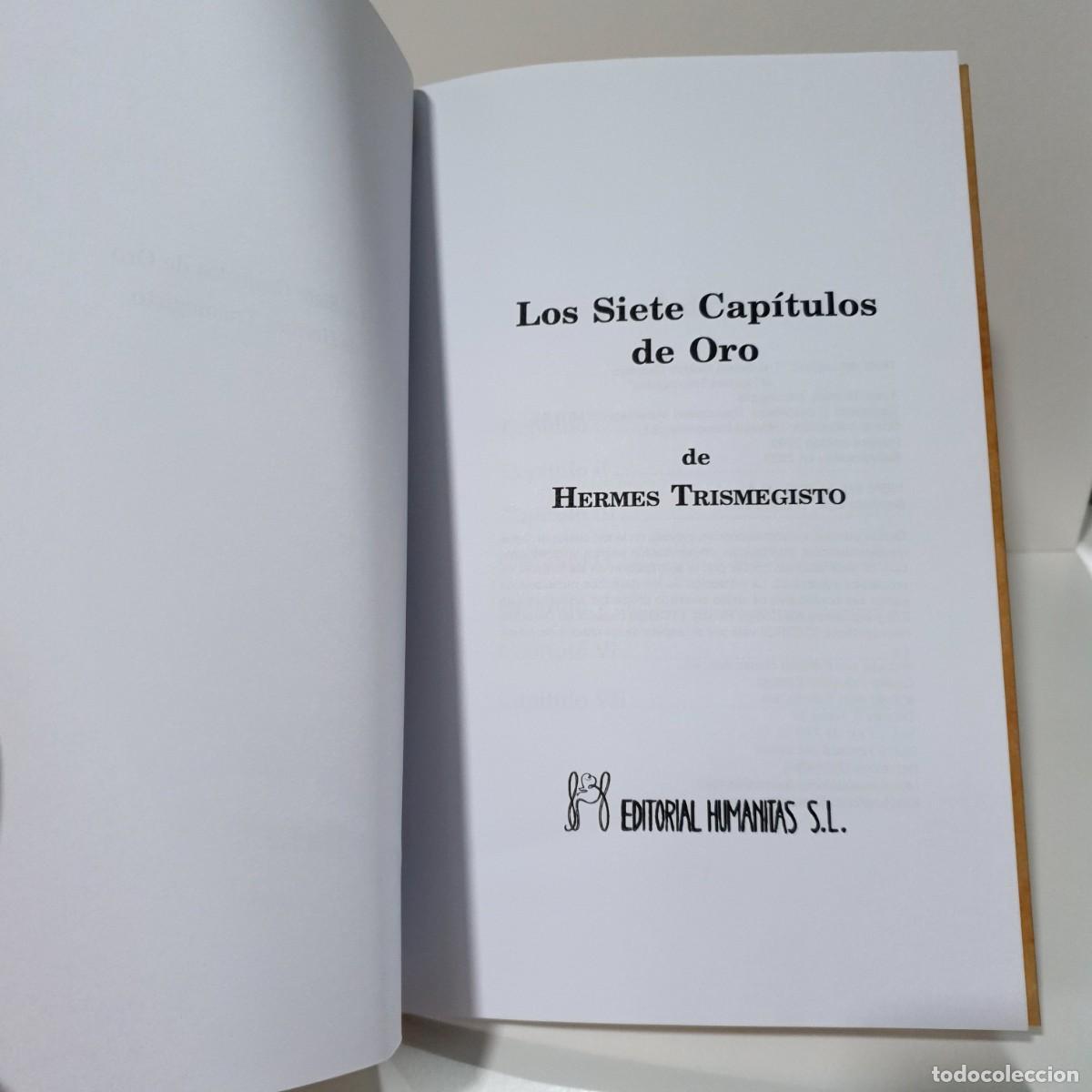 Libros: LOS SIETE CAP&Iacute;TULOS DE ORO - Hermes Trismegisto - Foto 5