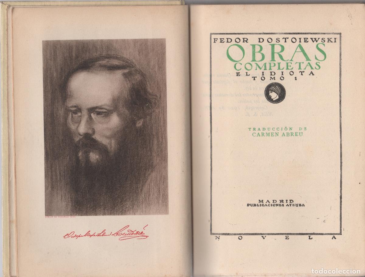 Libros: Obras completas. El idiota, tomo I - Dostoiewski, Fedor - Foto 1