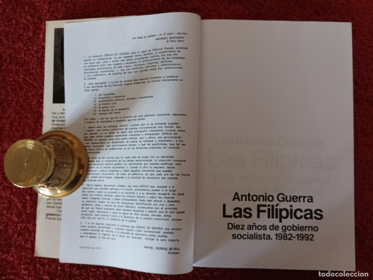 Libros: ANTONIO GUERRA - LAS FILIPICAS - Foto 3