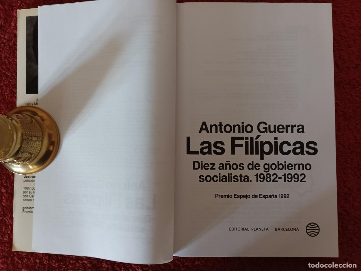 Libros: ANTONIO GUERRA - LAS FILIPICAS - Foto 4