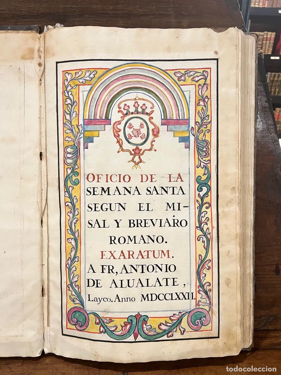 Libros: Oficio de la Semana Santa seg&uacute;n el Misal y Breviario Romano. - Alualate, Francisco Antonio