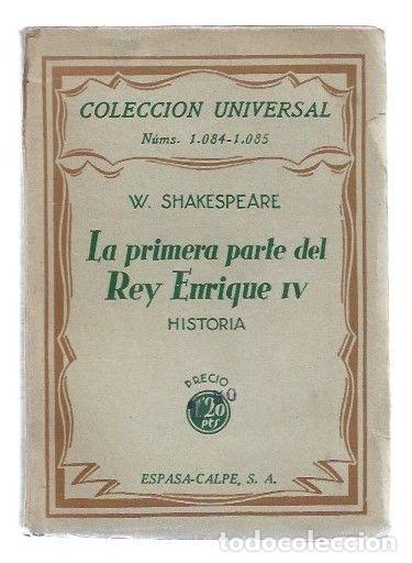 Libros: PRIMERA PARTE DEL REY ENRIQUE IV - LA - SHAKESPEARE, WILLIAM - Foto 1