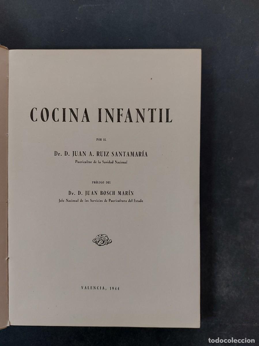 Libros: Cocina infantil- A.Ruiz Santamaria- 1944 - Foto 1