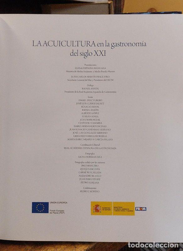 books: LA ACUICULTURA EN LA GASTRONOMIA DEL SIGLO XXI. Pr&oacute;logo Rafael Ans&oacute;n. - BOZAL, Valeriano.