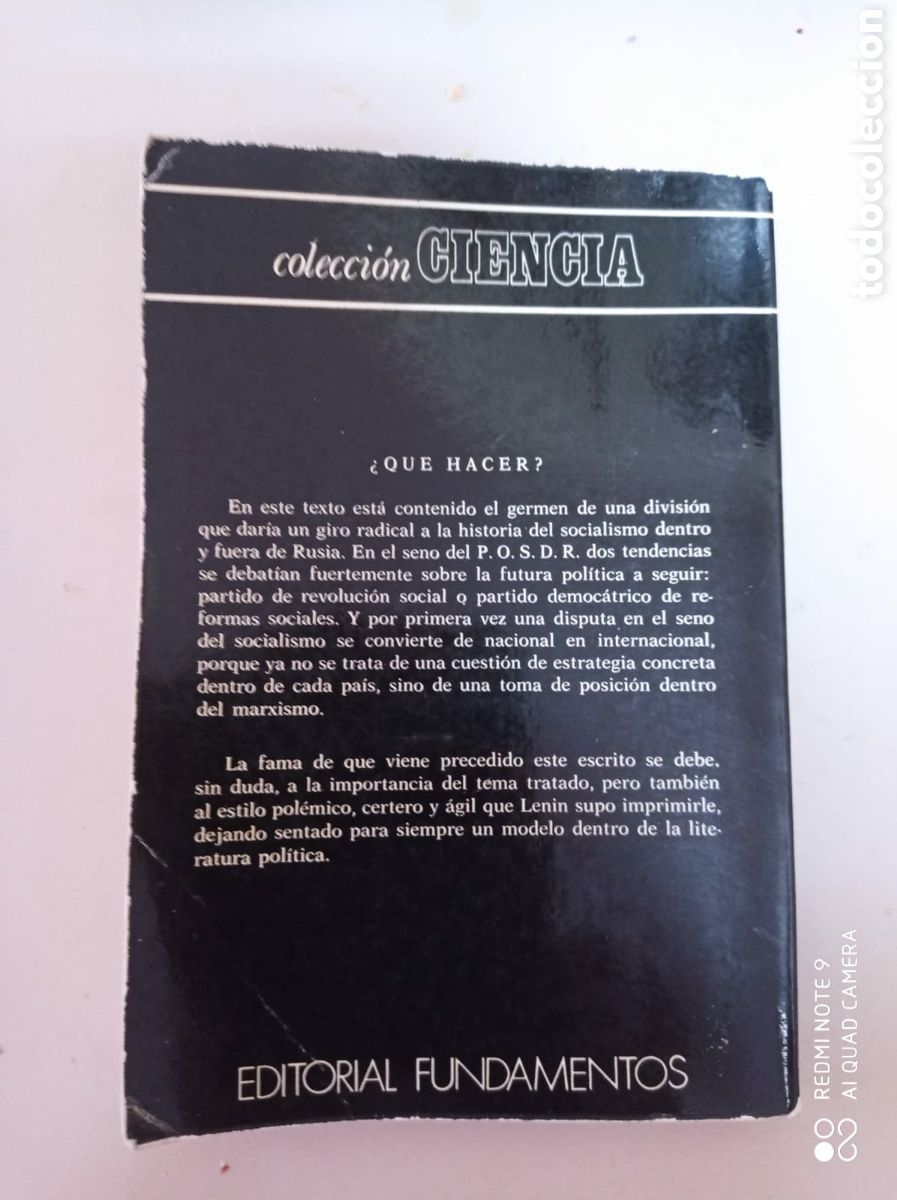 Libros: V.I.LENIN. &iquest; QUE HACER? - Foto 2