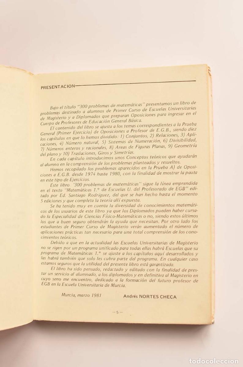 Libros: 300 problemas de matem&aacute;ticas - NORTES CHECA, Andr&eacute;s - Foto 3