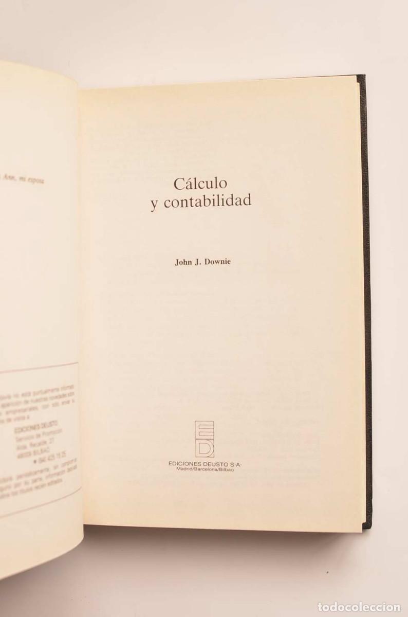 Libros: C&aacute;lculo y contabilidad - DOWNIE, John J. - Foto 2