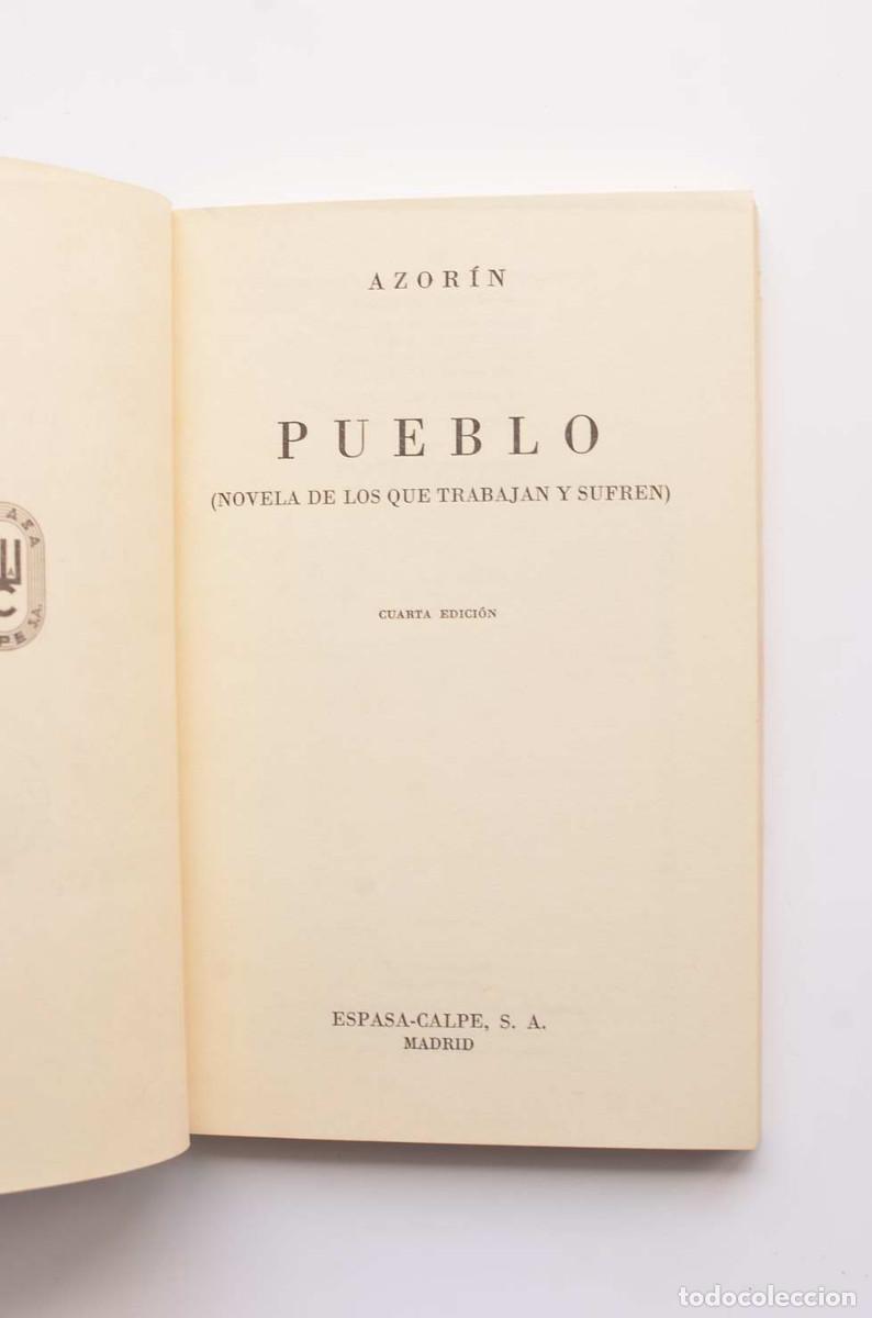 Libros: Pueblo - AZOR&Iacute;N - Foto 2