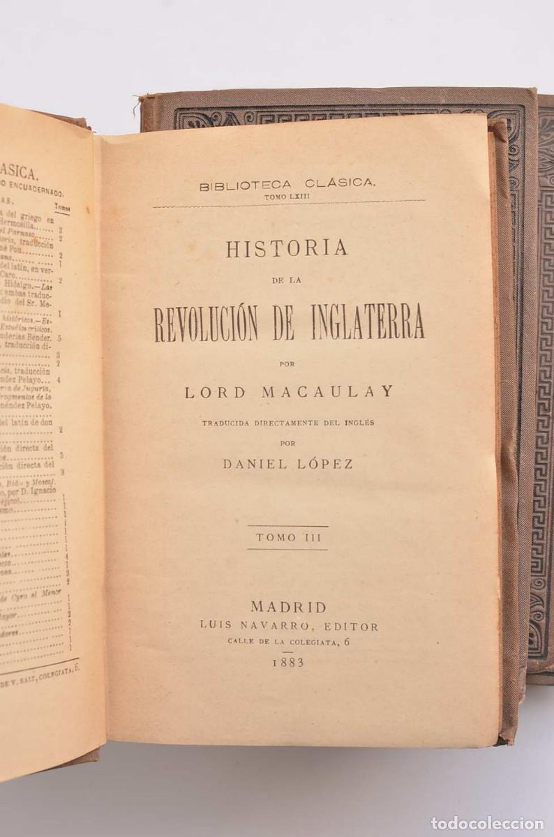 Libros: Historia de la Revoluci&oacute;n de Inglaterra - MACAULAY, Lord - Foto 9