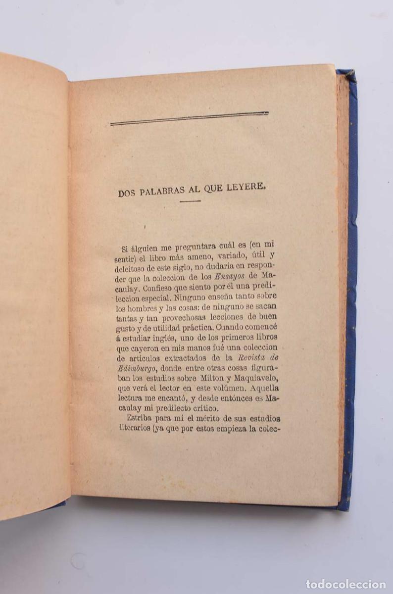 Libros: Estudios literarios - MACAULAY, Lord - Foto 4