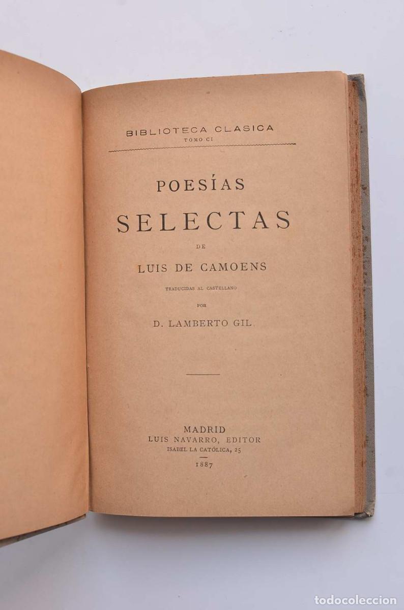 Libros: Poes&iacute;as selectas - CAMOENS, Luis de - Foto 3