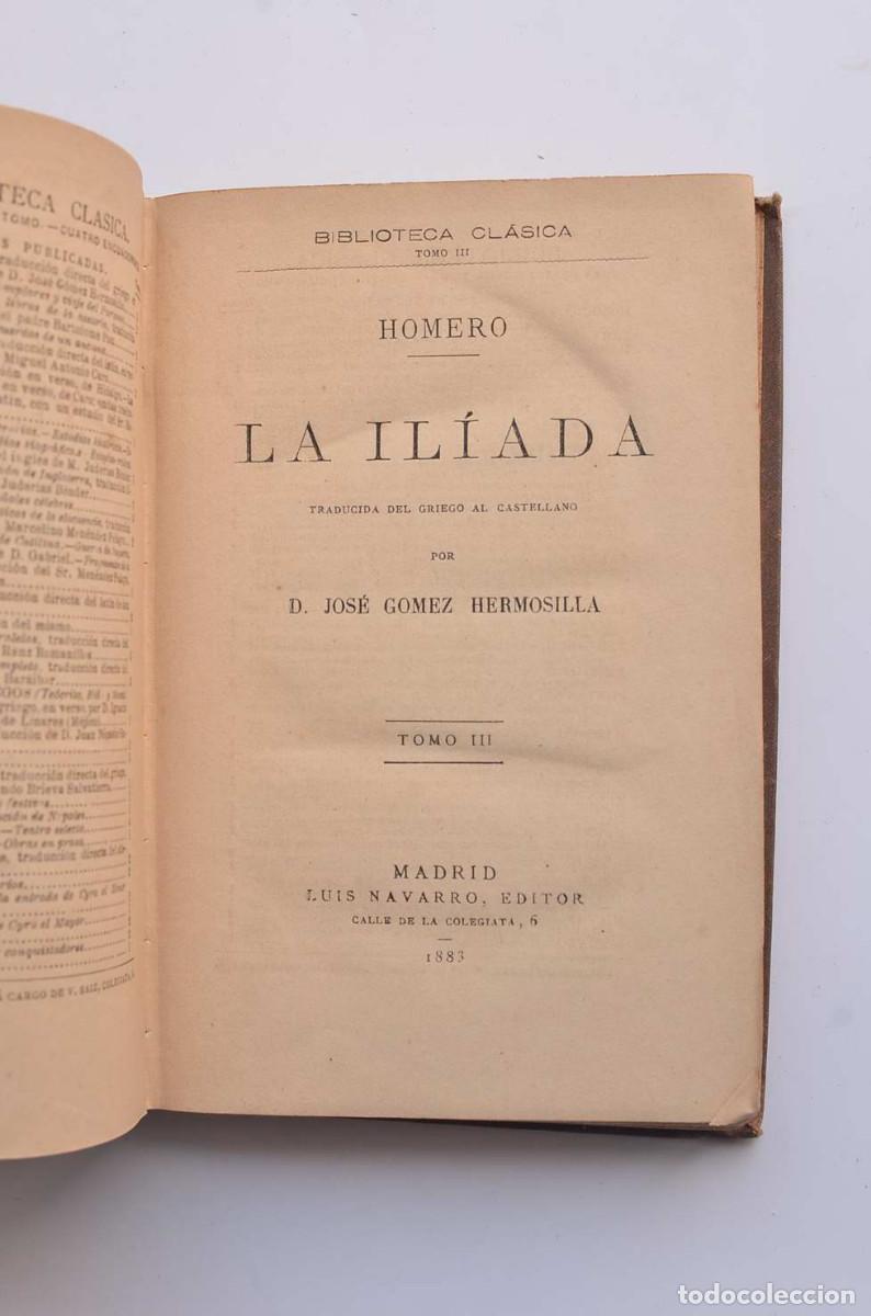 Libros: La Il&iacute;ada. Tomo III - HOMERO - Foto 3