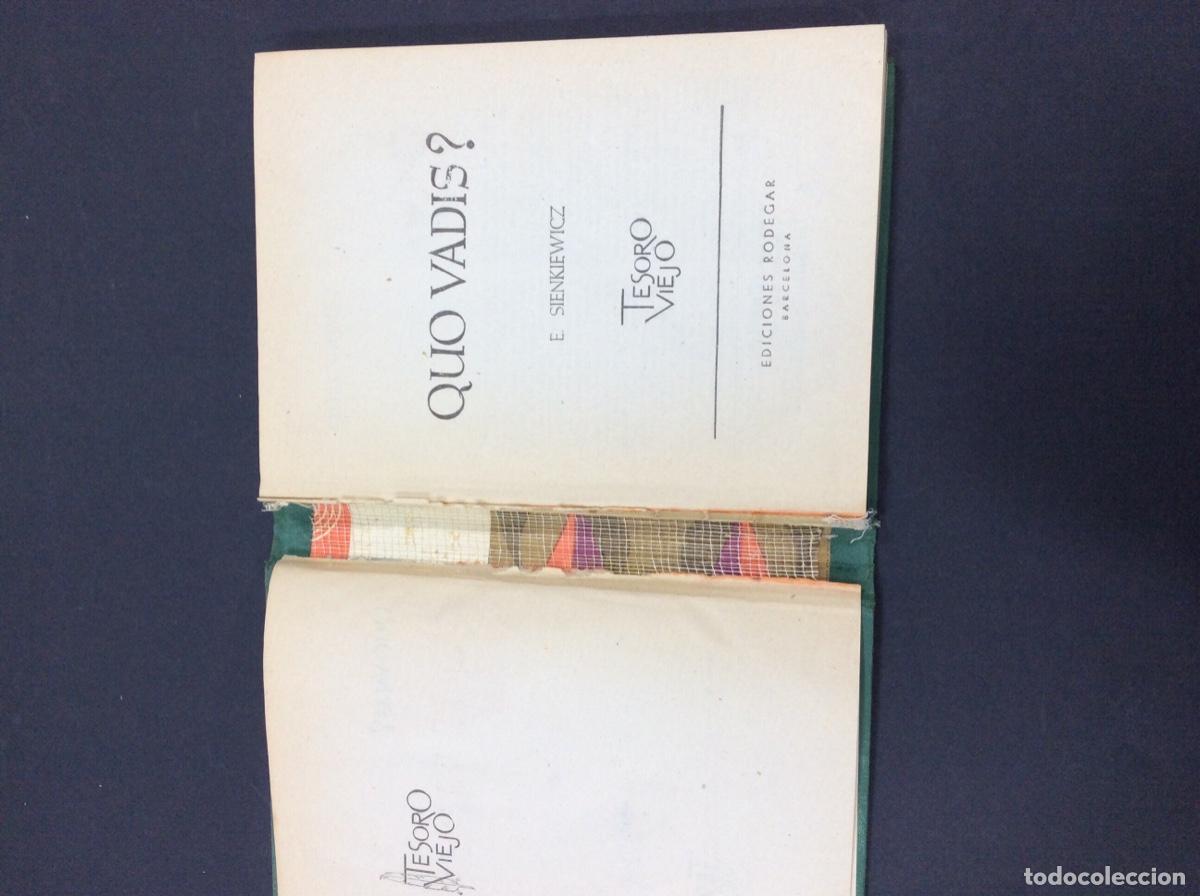 Libros: Quo Vadis...? (E. Sienkiewicz) Tesoro Viejo - Foto 4