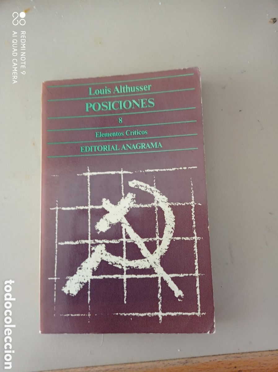 Libros: Posiciones 8 elementos cr&iacute;ticos. Louis Althusser. Editorial Anagrama. - Foto 1