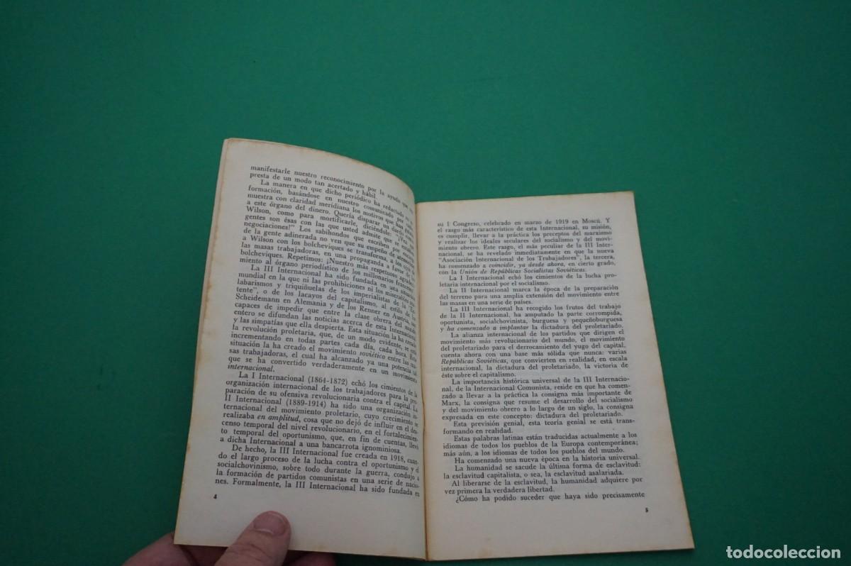 Libros: AMF-30C/ V. I. LENIN - LA TERCERA INTERNACIONAL Y SU LUGAR EN LA HISTORIA / EDITORIAL PROGRESO - Foto 4