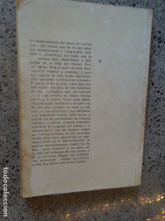 Libros: COMO ADIESTRAR AL PERRO DE DEFENSA - ALFONSO PACHECO - EDITORIAL DE VECCHI 1976. - Foto 3