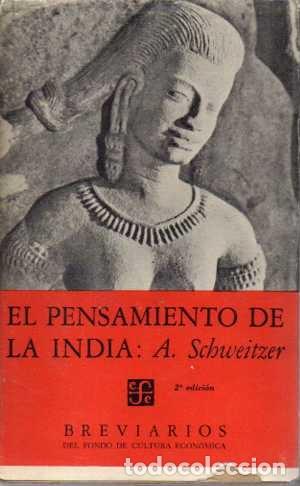 Libros: EL PENSAMIENTO DE LA INDIA. - SCHWEITZER, A. - Foto 1