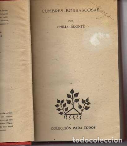 Libros: CUMBRES BORRASCOSAS. - BRONTE, Emilia. - Foto 1