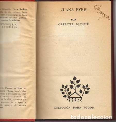 Libros: JUANA EYRE. - BRONTE, Carlota. - Foto 1