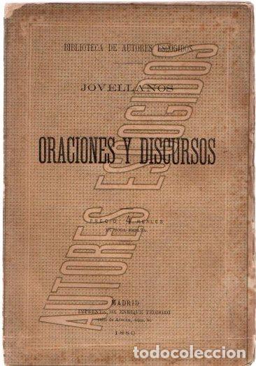 Libros: Oraciones y discursos - Jovellanos - Foto 1