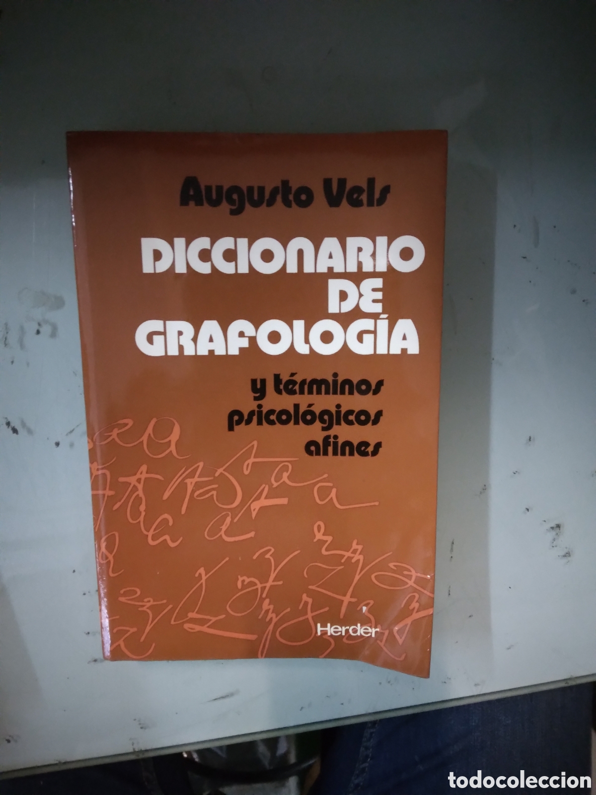 Libros: Diccionario de Grafologia, Augusto Vels,Herder - Foto 1