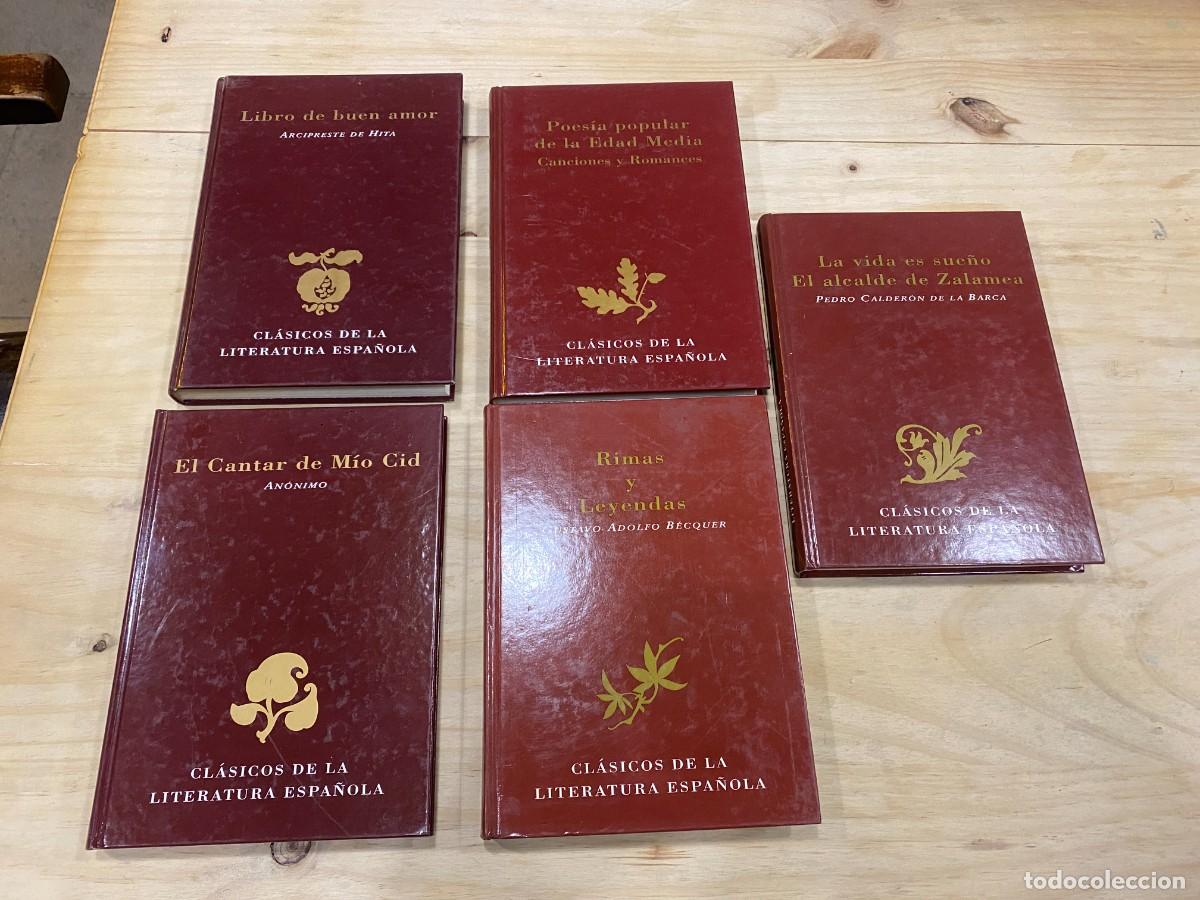 Livres: CL&Aacute;SICOS DE LA LITERARTURA ESPA&Ntilde;OLA- 5 TOMOS- VER FOTOS