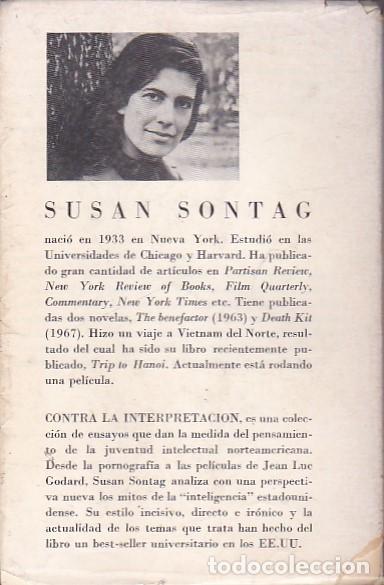 Libros: Contra la interpretaci&oacute;n - SONTAG, Susan - Foto 2