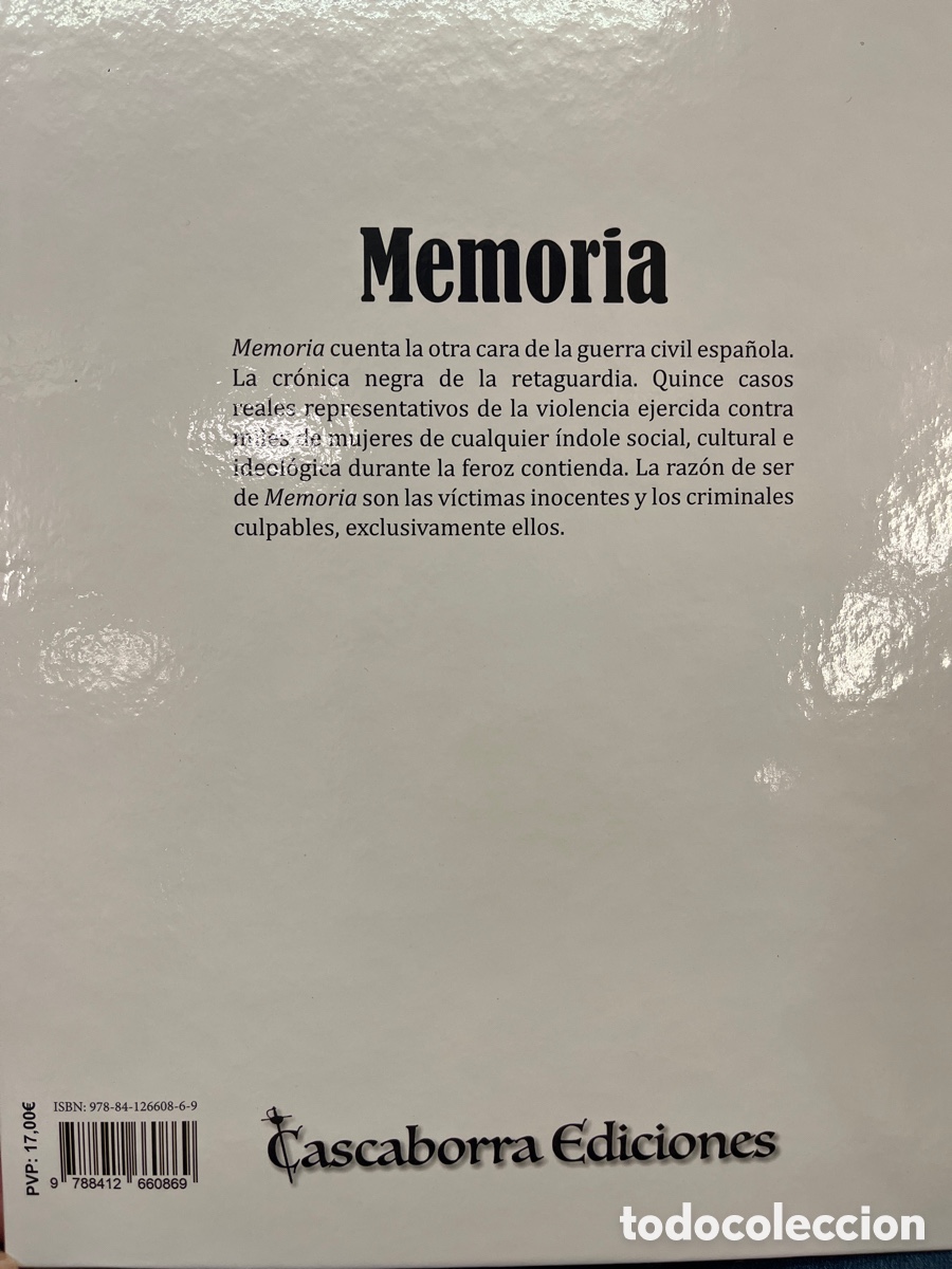 Libros: MEMORIA. Cascaborra Ediciones, 2013. Libro. C&oacute;mo Nuevo. - Foto 2