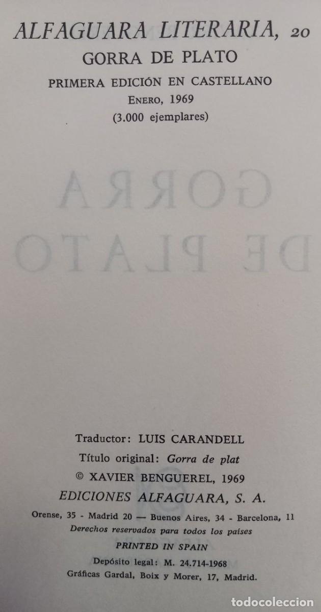 Libros: Gorra de plato. - BENGUEREL, Xavier: - Foto 2
