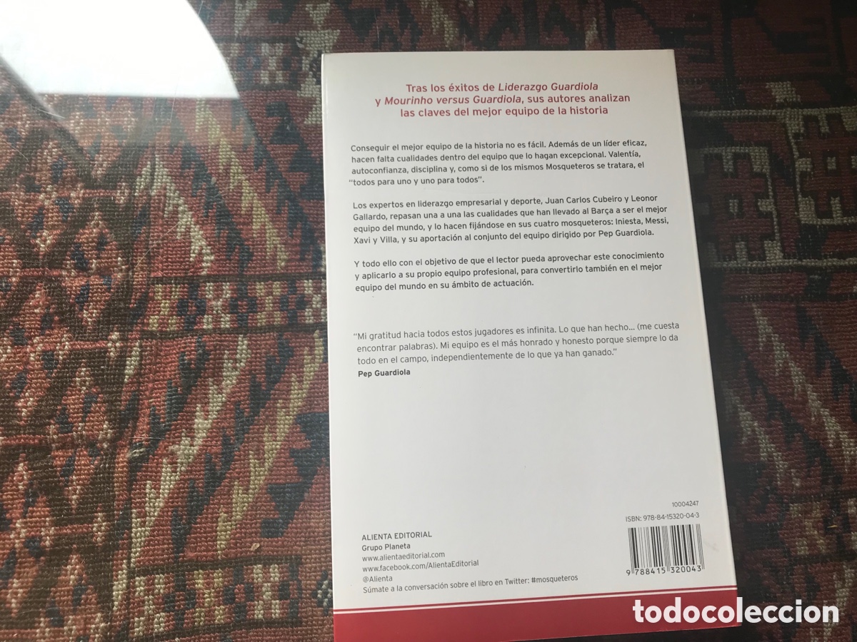 Libros: Los mosqueteros de Guardiola. Juan Carlos Cubeiro. Alienta. Como nuevo - Foto 3