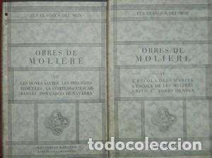 Libros: Obres de Moliere, 8 volums. Els classics del Mon. Editorial Barcino - MOLIERE - Foto 3