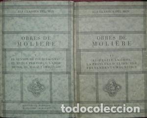 Libros: Obres de Moliere, 8 volums. Els classics del Mon. Editorial Barcino - MOLIERE - Foto 4