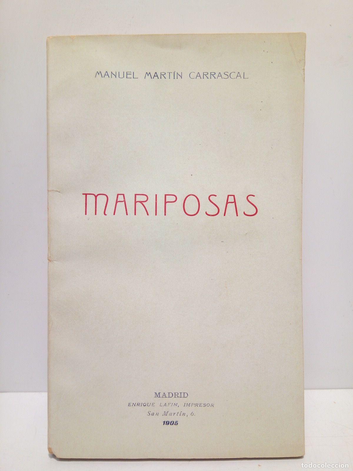 Libros: MARTIN CARRASCAL, Manuel - Mariposas - Foto 1