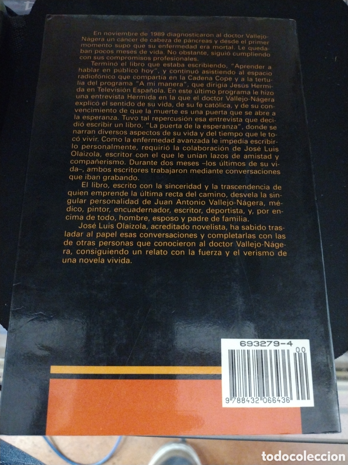 Libros: La puerta de la Esperanza. Juan Antonio Vallejo-N&aacute;gera. - Foto 2