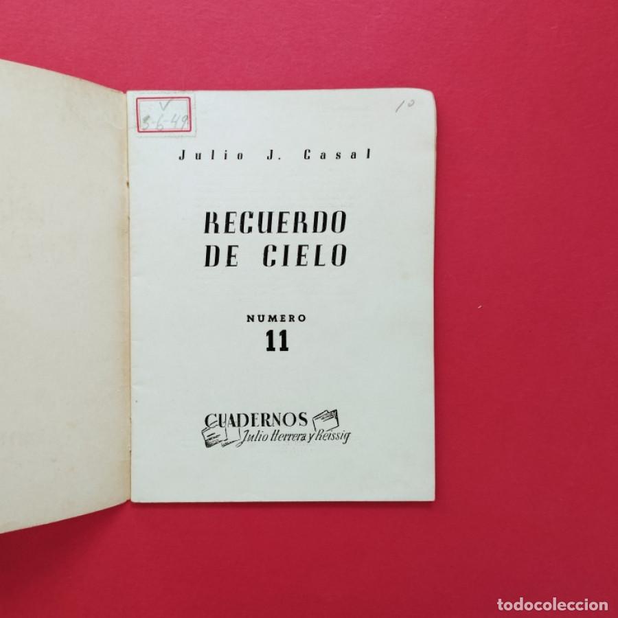 Libros: Recuerdo del Cielo. - Casal, Julio J. - Foto 2