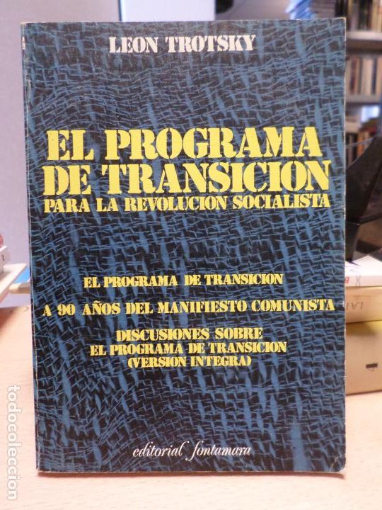 Libros: EL PROGRAMA DE TRANSICION PARA LA REVOLUCION SOCIALISTA ( VERSION INTEGRA) - TROTSKY - LEON TROTSKY - Foto 1