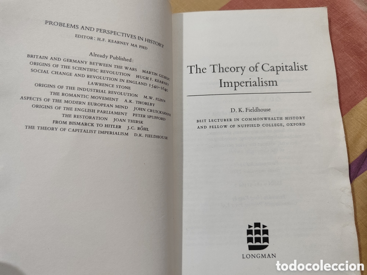 Libros: ANTIGUO LIBRO CAPITALISMO E IMPERIALISMO EN INGL&Eacute;S - Foto 2