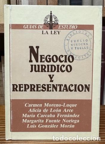 Libros: NEGOCIO JURIDICO Y REPRESENTACION - Foto 1