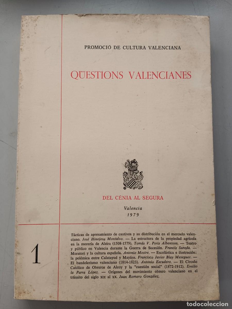 Libros: QUESTIONS VALENCIANES, 1 - VV.AA. - Foto 1