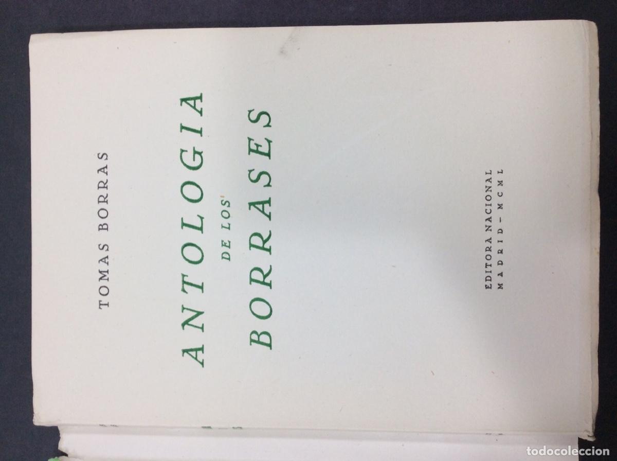 Libros: Antolog&iacute;a de los Borrases. Por Tomas Borras. - Foto 2