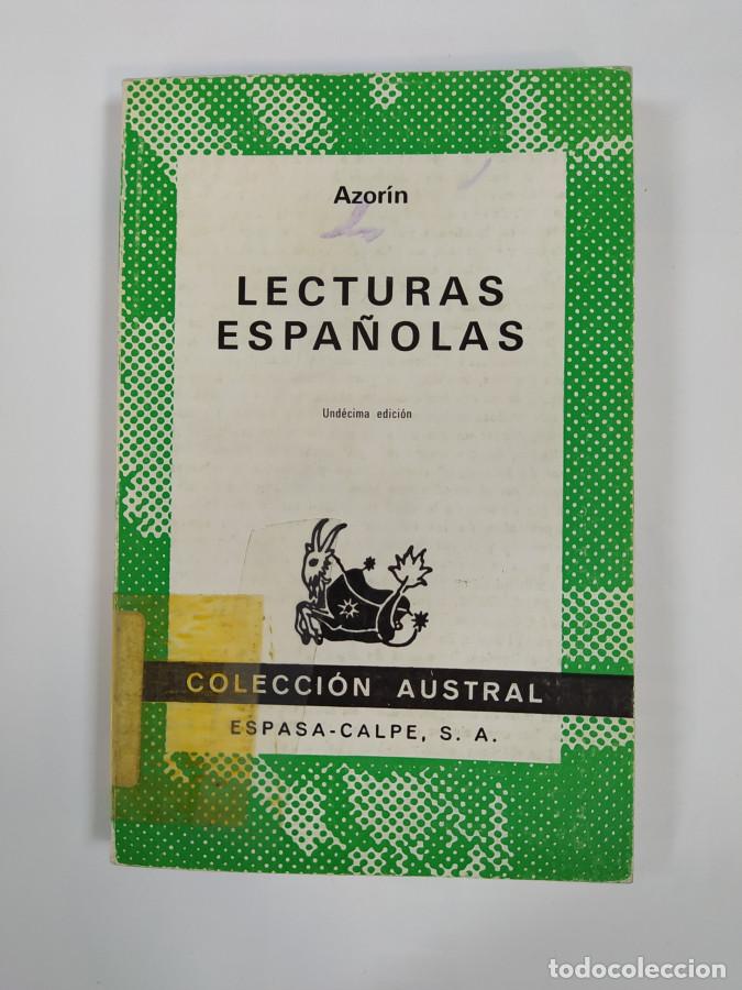 Libros: LECTURAS ESPA&Ntilde;OLAS. COLECCI&Oacute;N AUSTRAL N&ordm; 36. - AZORIN. TDK167 - Foto 1