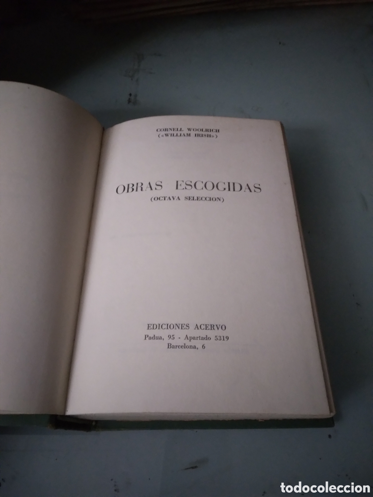 Libros: Cornell Woolrich,Obras escogidas, octava selecci&oacute;n,Ediciones Acervo - Foto 2
