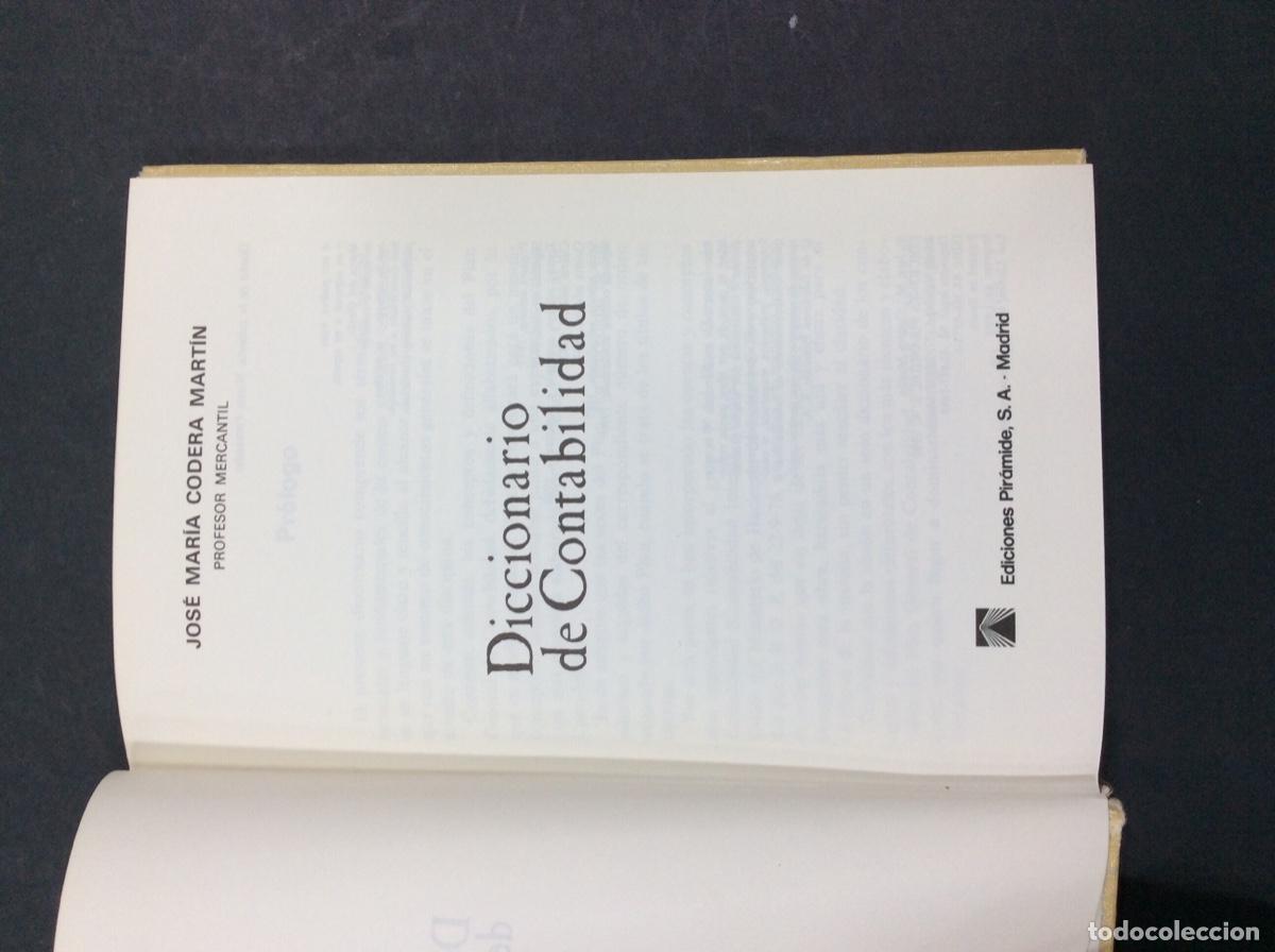 Libros: DICCIONARIO DE CONTABILIDAD - Jos&eacute; M&ordf; Codera Mart&iacute;n - Foto 2