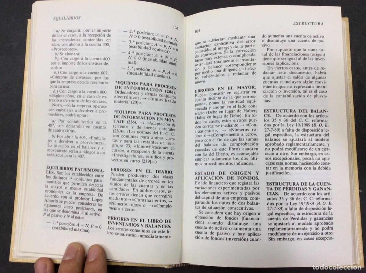 Libros: DICCIONARIO DE CONTABILIDAD - Jos&eacute; M&ordf; Codera Mart&iacute;n - Foto 3