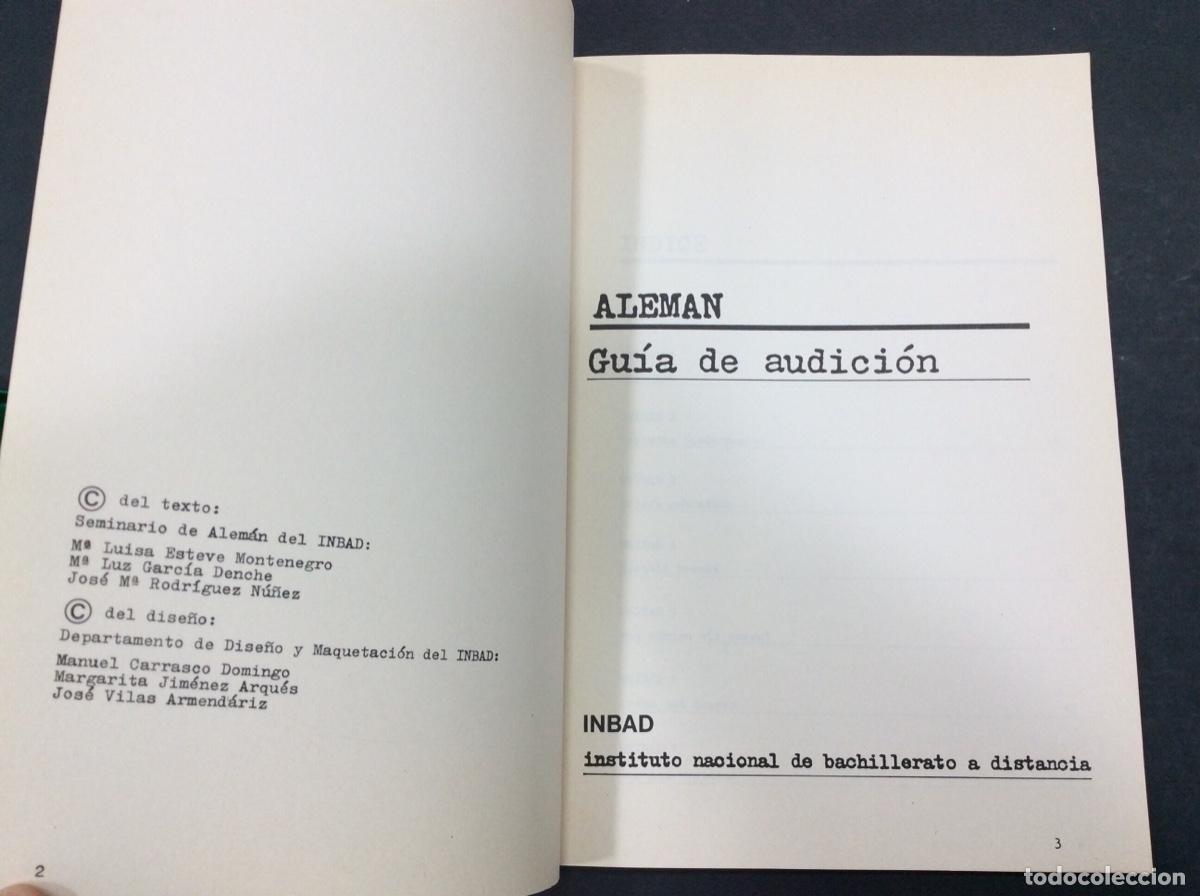 Libros: ALEM&Aacute;N COU - GU&Iacute;A DE AUDICI&Oacute;N - INBAD - Foto 2