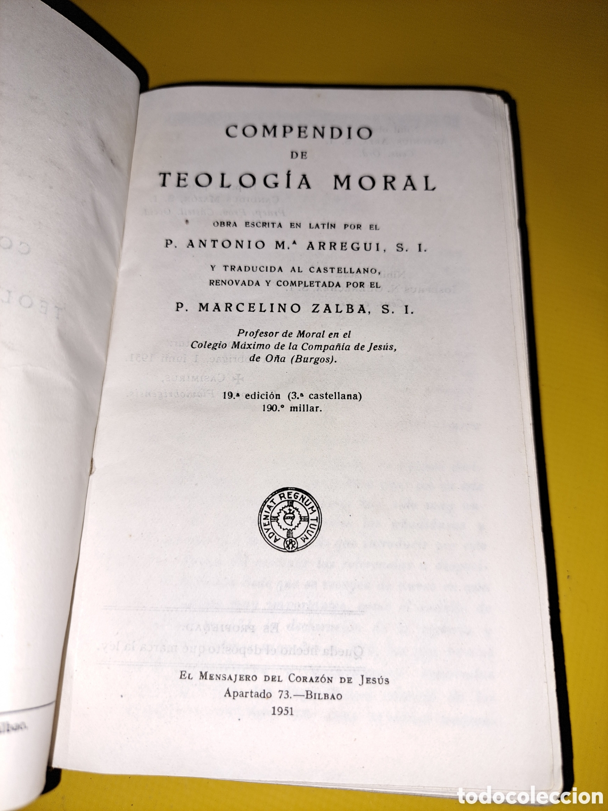Libros: COMPENDIO DE TEOLOG&Iacute;A MORAL, D. ANTONIO M. ARREGUI - Foto 3
