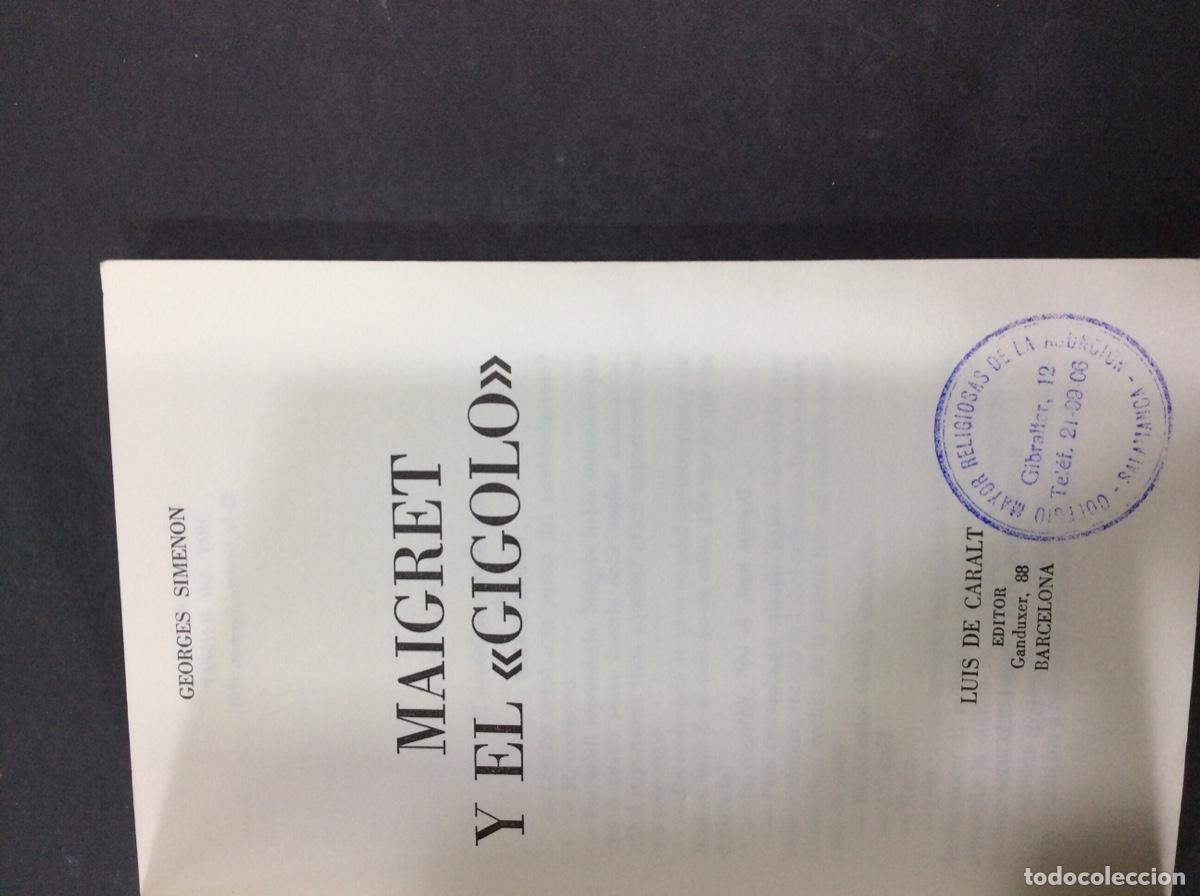 Libros: MAIGRET Y EL GIGOLO - SIMENON - Foto 2